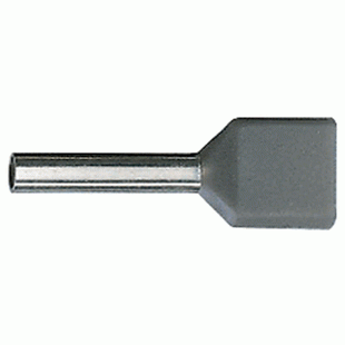 Двойной втулочный изолир. наконечник 2x1,5мм2, длина втулки 12мм (черный)