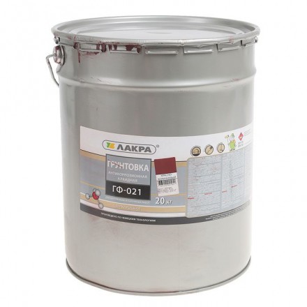 Грунт ГФ-021 серый, 20кг (Лакра)