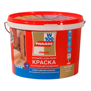 Краска Parade W100 латексная,/База А/ 5л
